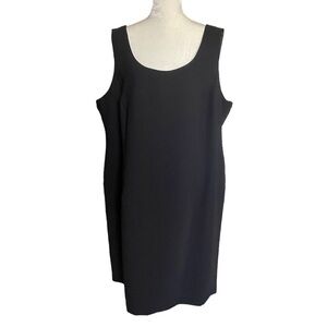 Jessica Howard Black Sleeveless Sheath Dress Lined Women’s Size 24W